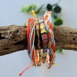 Bohemian style stackable bracelets